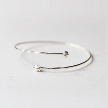 THAI SILVER LOTUS Flower 'PURITY' Bracelet